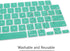 Stylish Keyboard Cover Silicone Protective Skin Keyboard Protector for MacBook 2025-2021 Pro 14" 16" M4 M3 M2 M1 Pro Max Chip,MacBook Air 15" 13.6...