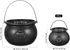 Toyvian 9 Pack Black Cauldron,Halloween Candy Holder Bucket Kettle Mini Cauldrons Trick Or Treat Bucket Party Favors Novelty Candy Holder Pot with...