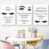 Beauty Salon Wall Decor Eyelashes Guide Poster Makeup Wall Art Decor Esthetician Gift Canvas Print Lash Bundle Fashion Wall Art Modern Artwork for...