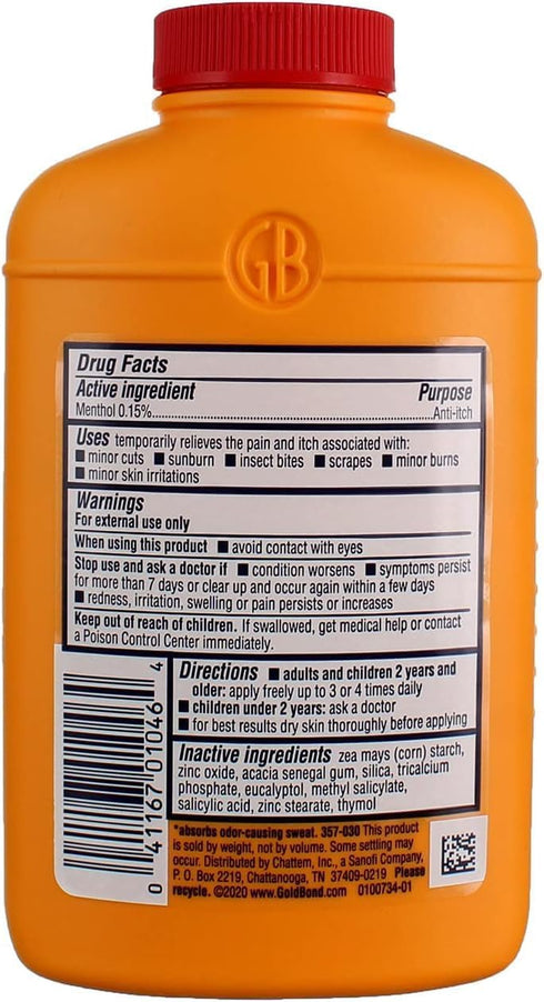 Gold Bond Medicated Body Powder, Original Strength, 4 oz...