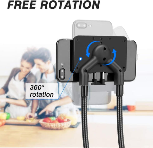 B-Land Phone Holder for Gooseneck Stand, Universal Mobile Phone Mount Phone Clamp (Gooseneck Stand Not Included)...