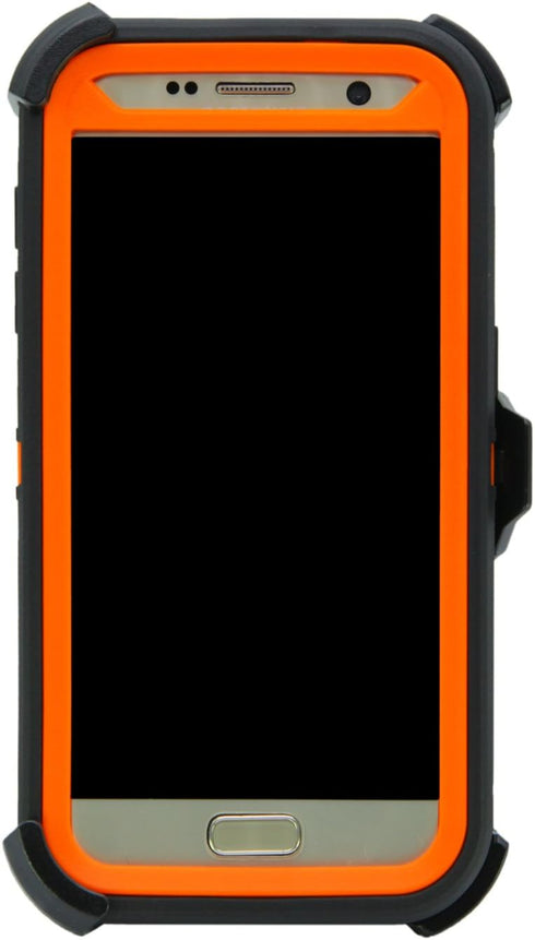 WallSkiN Case for Galaxy S7 (5.1") Heavy Duty Full Body Military Grade Drop Protection Carrying Cover Holder | Holster for Men Belt with Clip Stan...