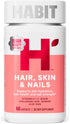 HABIT Hair, Skin & Nails Supplement (60 Capsules) - New Look, Supports Skin Hydration, Hair & Nail Strength, Biotin 2000mcg, Vitamin A & C, Hyalur...