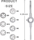 JONMON 8 Pcs Metric Die Set - Screw Die & Adjustable Wrench Holder with M3-M12 Dies Threading and Rethreading Cutting External Thread Processing T...