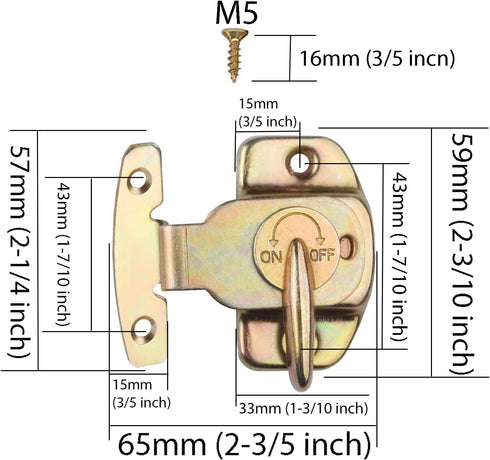 Metal Table Locks, 6 Sets Heavy Duty Dining Training Table Buckles Connectors Table Leaf Hardware Accessories, Yellow...
