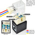 TAILONZ PNEUMATIC Solenoid Valve 4V220-08 DC12V 1/4"NPT Double Coil Pilot-Operated Electric 2 Position 5 Way Connection Type Black...