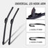 OEM Quality 26" + 18" Universal J/U Hook Front Windshield Wiper Blades, Quiet All-Season Automotive Replacement Blades, Durable Stable Front Winds...