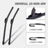OEM Quality 24" + 19" Universal J/U Hook Front Windshield Wiper Blades, Quiet All-Season Automotive Replacement Blades, Durable Stable Front Winds...