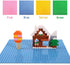 Lekebaby Classic Baseplates, Building Blocks Set Base 100% Compatible with Major Bricks Brands,10x10 Inch Flat Bottom Baseplates Pack of 4, Macaro...