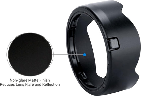 Reversible Tulip Flower Lens Hood Shade Fit for Canon RF 16mm f/2.8 STM Lens Replaces Canon EW-65C on Canon EOS R6 R5 R3 RP R Camera, Allow to Att...