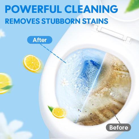 Toilet Bowl Cleaner Sheets,160 Cleans, Lemon,Friendly to your Septic,Plastic-Free Packaging,Sustainability, Toilet Bowl Cleaner Strips Great For A...