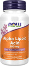 NOW Supplements, Alpha Lipoic Acid 100 mg with Vitamins C & E, Free Radical Scavenger*, 60 Veg Capsules...