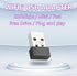 USB WiFi Adapter for Desk PC Laptop Windows 7 10 11, WiFi 6 300Mbps 2.4GHz Wireless Network Receiver, 802.11ax Mini USB Wi-Fi LAN Card, Driver-Fre...