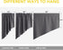 NICETOWN Half Window Kitchen Tier Curtains- Tailored Scalloped Valance/Swags for Basement/Bedroom(One Pair, 36 by 36-inches Each Panel, Grey)...