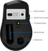 BQSS Wireless Mouse Computer Mouse with USB Receiver 2.4G PC Mouse for Laptop Macbook Mouse Durable Chromebook Mice with Adjustable DPI Black...