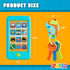 Pretend Toddler Play Phone, Learning Toy Phone Set,Keyfob Key Toy and Credit Cards Set, Kids Cellphone Toys, Girls Boys Birthday Gifts for 1 2 3 Y...