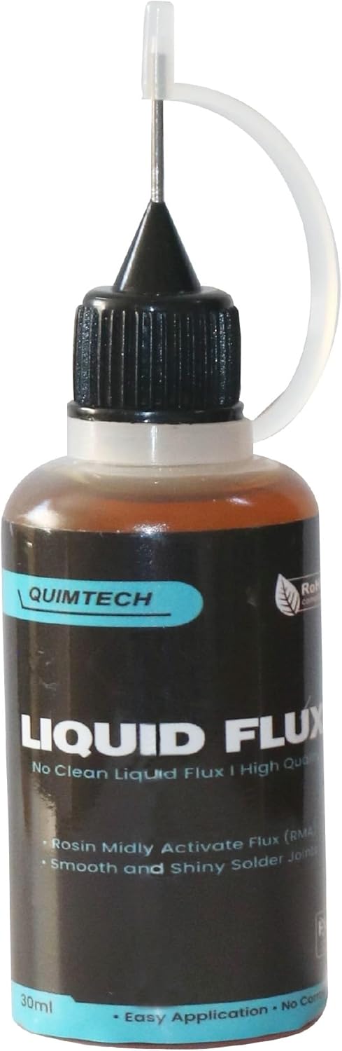 Liquid Solder Flux Dropper (30 ml/1 Oz.) I RMA Liquid Solder Flux I Soldering Flux I Electrical Solder I No Clean Liquid Flux I Rosin Flux I Solde...