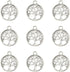 YYaaloa Pack of 50 Tree of Life Charms Jewelry Making Silver Charms Mixed Smooth Tibetan Silver Metal Charms Pendants DIY for Necklace Bracelet Je...