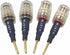 Flex Pin Banana Plugs to 4mm Female Banana Jack Speaker Audio Adapter for Spring Loaded Terminals Amplifier Speaker Sound Systems 4Pack (Flex -Typ...