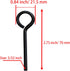 10PCS 5/32” Hex Key Dogging Key with Full Loop, Black Allen Key Ring Wrench Door Key, Solid Metal Six-Edge Screw Driver for Push Bar Panic Exit De...