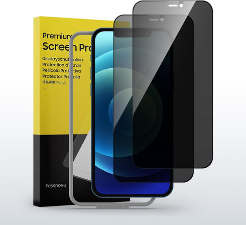 BENKS Privacy Screen Protector Compatible with iPhone 12/iPhone 12 pro 2 Pack Anti Spy Tempered Glass,9H Hardness,Easy-Installation Tool......