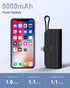 Portable Charger Small Power Bank?5000mAh Mini Compact Portable Phone Charger for Travel - Compatible with iPhone 15 14 13 Samsung (Black1)......