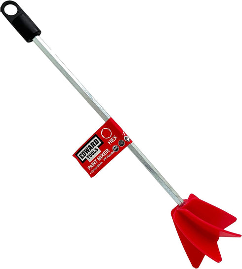 Edward Tools Paint Mixer Drill Attachment - Helix Mixer for 1 Gallon of Paint Epoxy, Resin, Silicone - Consistent Even Flow Stirrer Paddle - Works...