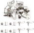 80 Pcs Fence Wire Clamps with Screw Agricultural Fencing Mounting Clips, Stainless Steel Wire Clips Cord Clamp for Mount 12-16 Gauge Welded Wire t...