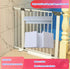 6pcs Fence Reinforcement Groove Durable Practical U Shape Portable Reinforcement Groove and Support Feet for Pet Gate, Pet Gate Plastic Support Fe...