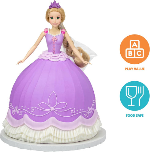 DecoPac Disney Princess Doll Signature Cake DecoSet Cake Topper, Plastic, Rapunzel, 11"...