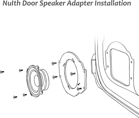 Door Speaker Adapter Bracket Speaker Harness Compatible with Nissan Sentra/Murano 2000-2019, Titan 2004-2019, Kia K2 2011-2021 6.5 Inch Aftermarke...