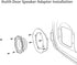 Door Speaker Adapter Bracket Speaker Harness Compatible with Nissan Sentra/Murano 2000-2019, Titan 2004-2019, Kia K2 2011-2021 6.5 Inch Aftermarke...