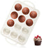 CAKETIME Silicone Muffin Pan, Metal Reinforced Frame Silicone Mini Cupcake Pan Easy to Handle Small 12 Cups Nonstick Muffin Tin for Baking...