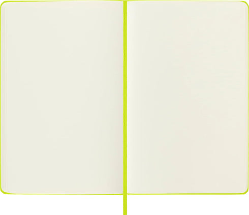 Moleskine Classic Notebook, Hard Cover, Large (5" x 8.25") Plain/Blank, Lemon Green, 240 Pages...