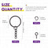 Swpeet 450Pcs 1 Inch 25mm Black Flat Key Chain Rings Kit, Including 150Pcs Split Keychain Rings with Chain and 150Pcs Jump Ring with 150Pcs Screw ...