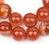 Red Striped Agate 6mm Round Beads, 60 Pcs Natural Stone Gemstone Beads for Jewelry Making, DIY Crafts, Bracelets, Necklaces, and Earrings...