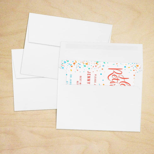 LUXPaper A7 Invitation Envelopes | 5 1/4" x 7 1/4" | Bright White | 24lb. Text | 100 Qty...