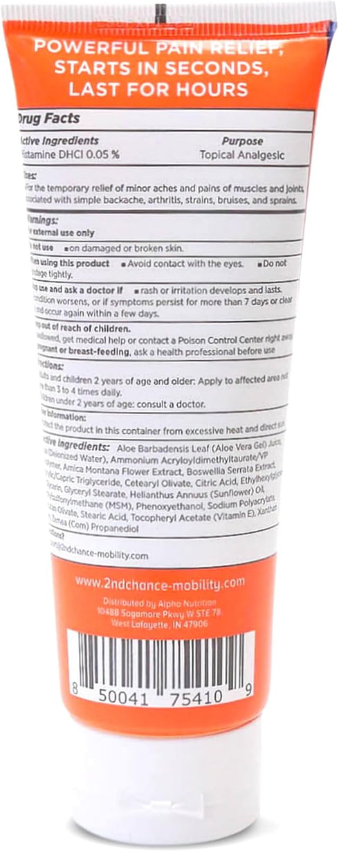 Pain Relief Cream, No Odor, Non-Greasy, Deep Penetrating, Moisturizing Topical Cream for Joint, Back, Muscle Ache Pain 3.4oz...