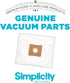 Simplicity Vacuums SZH-6 Jill Canister Vacuum Replacement Bags with Certified Hepa Media, Fits with Simplicity Jill, Jack, and Snap Bagged Vacuum ...