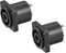 uxcell 4-Pole Speaker Panel Mount Connector,Audio Speaker Jack Twist Lock,Speaker Jack Plate with Metal Insert,2Pcs...