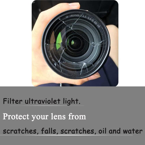 52mm HD UV Filter for D5300 D3500 D850 D7500 Camera w/AF-S DX 18-55mm f/3.5-5.6G Lens, Fire Rock UV Filter for Canon EOS 90D, Rebel T7 w/EF-M 55-2...