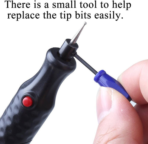 FOLAI DIY Pen Electric Engraving Tools for Jewellery Making,Metal, Glass with Replaceable Diamond Tip Bits,...