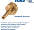 Dramm 22310 Heavy-Duty Brass Jet Wash Nozzle...