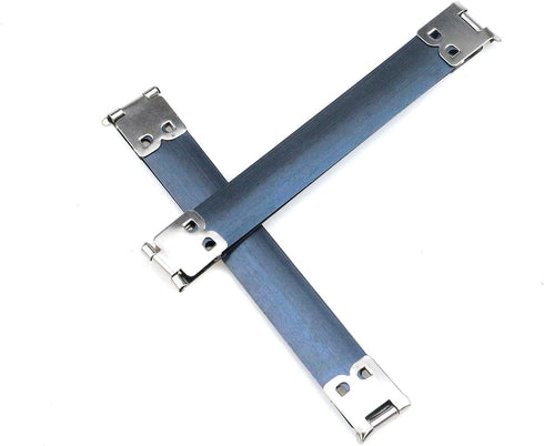 Coshar 20pcs Metal Internal Flex Frames Kiss Clasp Spring Clip Hook for Coin Bag Purse Wallet DIY Craft, 110mm Long...