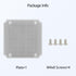 LeMotech Junction Box Mounting Plate ABS Plastic Internal Panel w/Screws for Installation on Electrical Box with Latches 7.2"x7.2"...