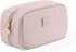 Pocmimut Makeup Bag,PU Leather Travel Cosmetic Bag,Open Flat Makeup Pouch for Women Purse for Travel Accessories(Pink)...