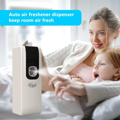Automatic Air Freshener Spray Dispenser, FENGJIE Auto Air Fresheners Spray -Wall Mount/Free Standing Fragrance Dispenser for Home Room Office Hote...