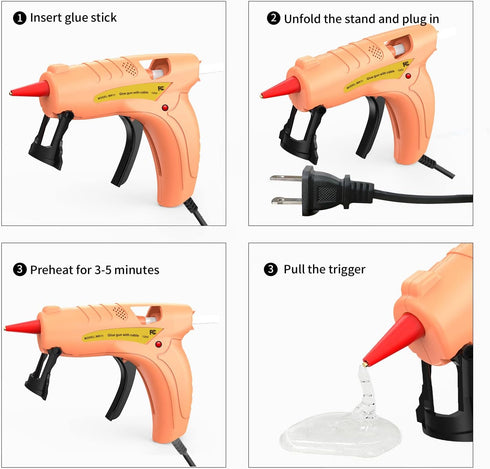 mofa Glue Gun,30W Mini Hot Glue Gun Kit with 20Pcs Glue Sticks,Hot Melt Glue Gun for DIY Crafts,Quick Repairs,Decorations,Home,School, Office Arts...