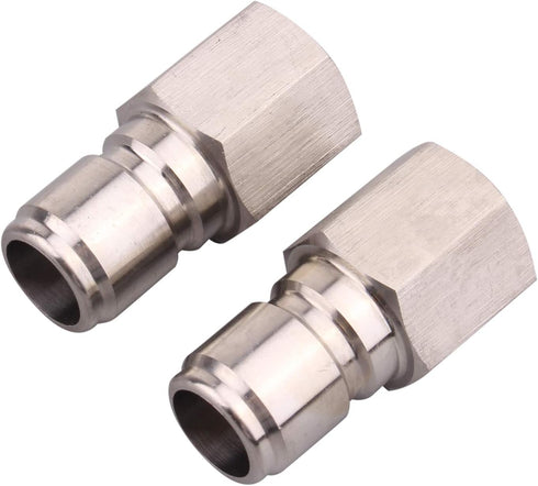 DERNORD Stainless Steel Female Quick Disconnect FPT 3/8" Homebrewing Connector Sanitary Fitting Pack of 2...