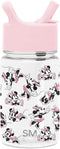 Simple Modern Disney Minnie Mouse Kids Water Bottle Plastic BPA-Free Tritan Cup with Leak Proof Straw Lid | Reusable and Durable for Toddlers, Gir...